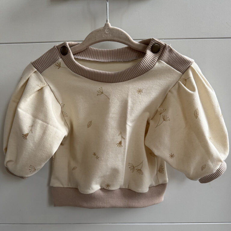 Jersey Truitje met Pofmouwtjes