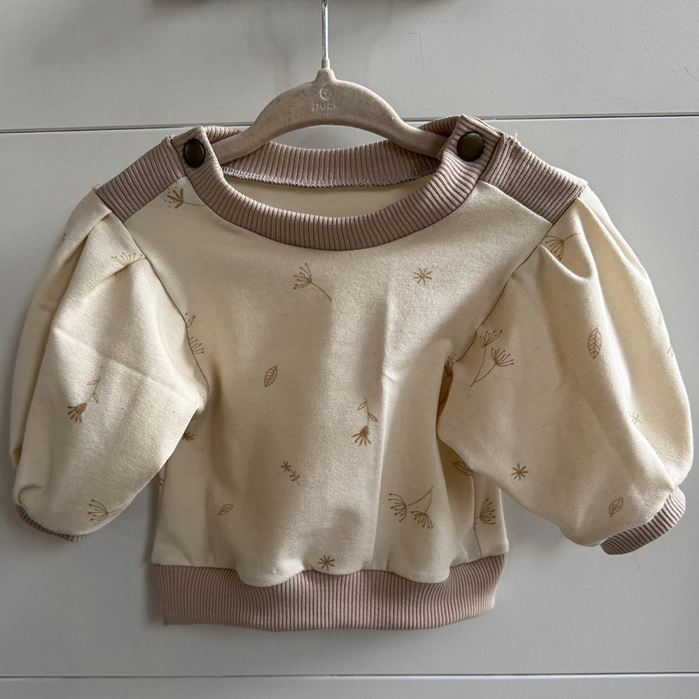 Jersey Truitje met Pofmouwtjes