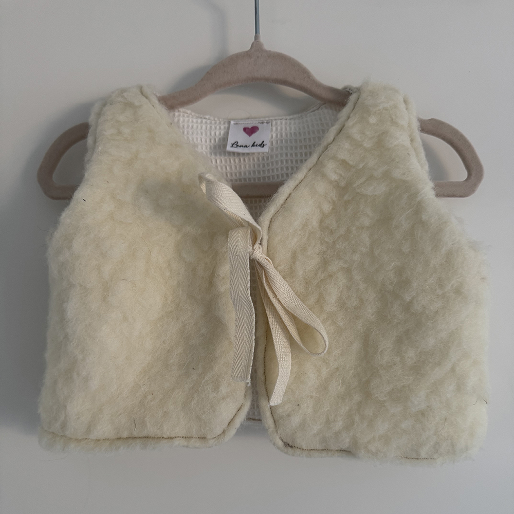 Wit vestje van Merino