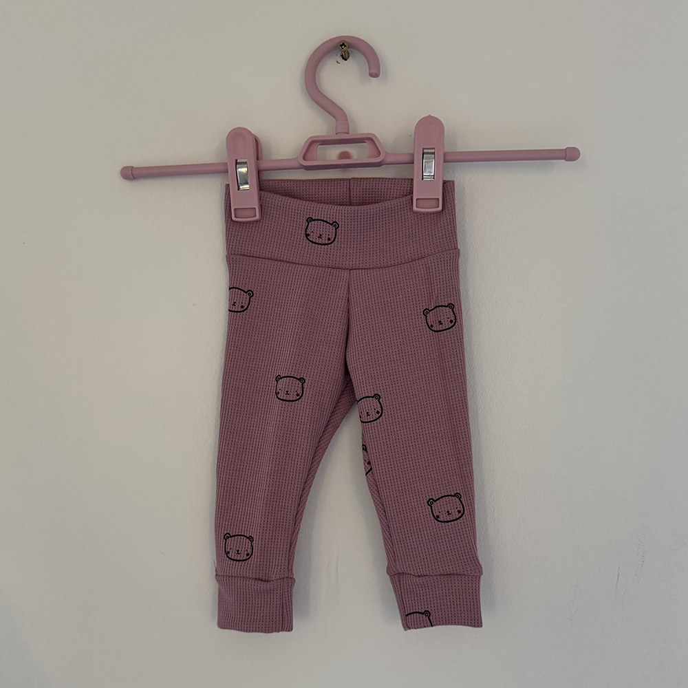 Wafel Jersey Broekje met Beertjesprint